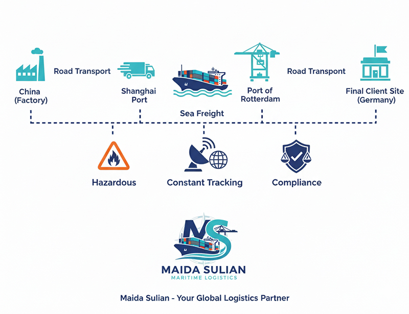 End-to-End Delivery of High-Value Chemicals from China to Germany